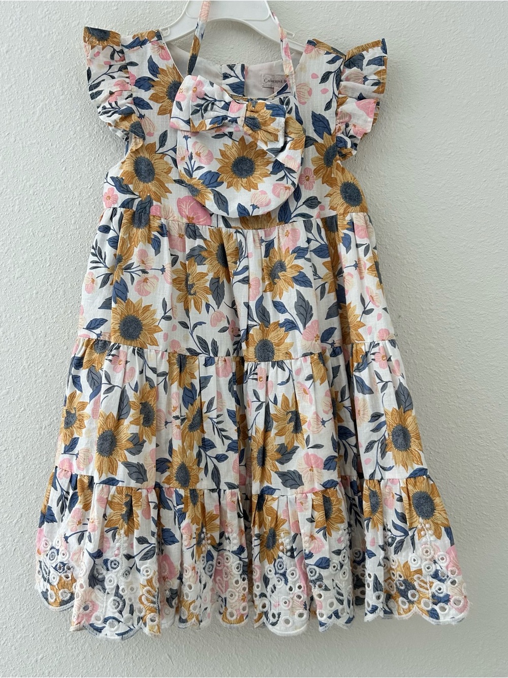 Catherine Malandrino Sunflower Dress with Matching Purse – Size 3T